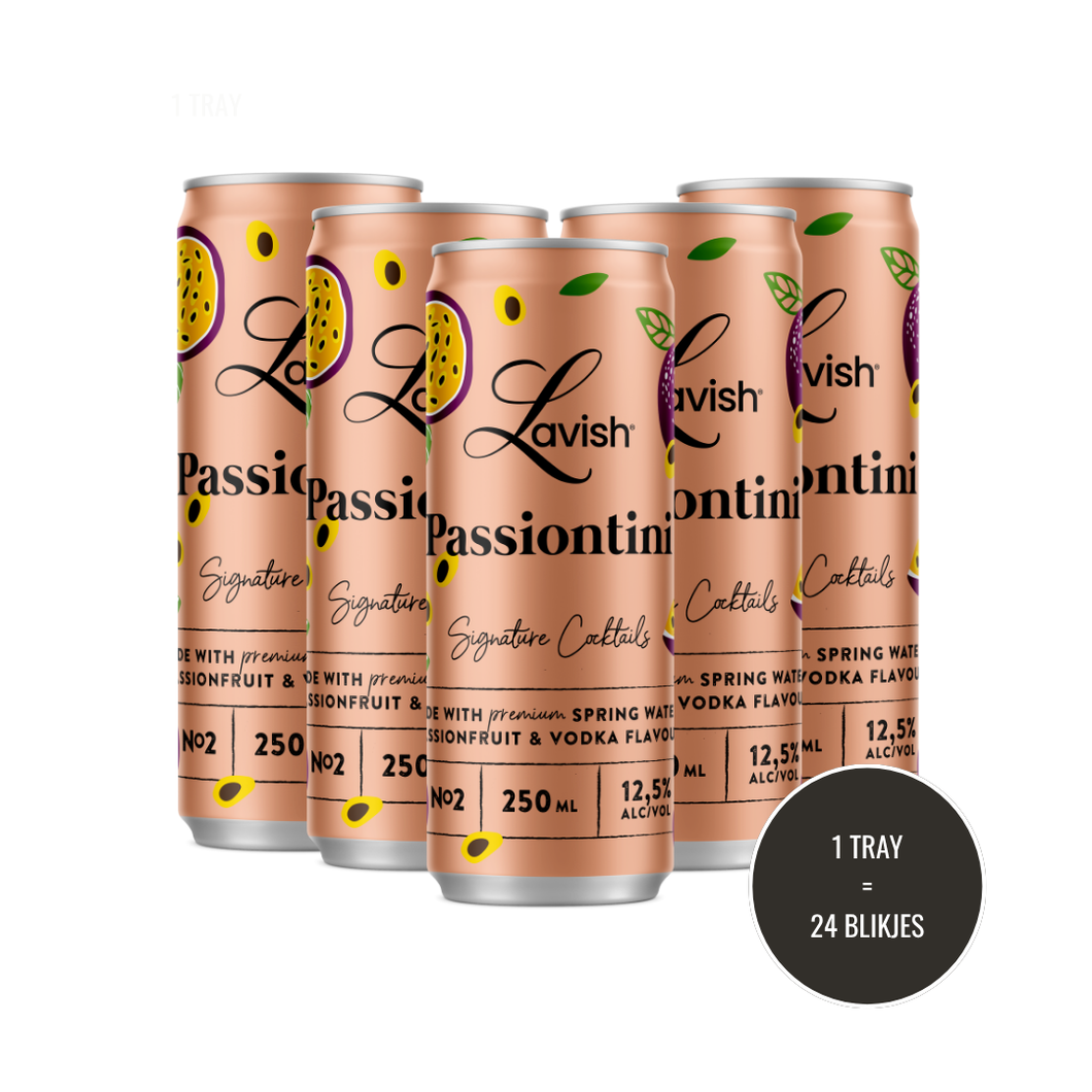 NIEUW: Lavish Signature Passiontini - Tray (24 blikjes)
